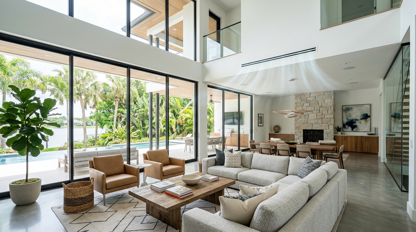 Luxury Palm Beach Estate High-Efficiency HVAC System